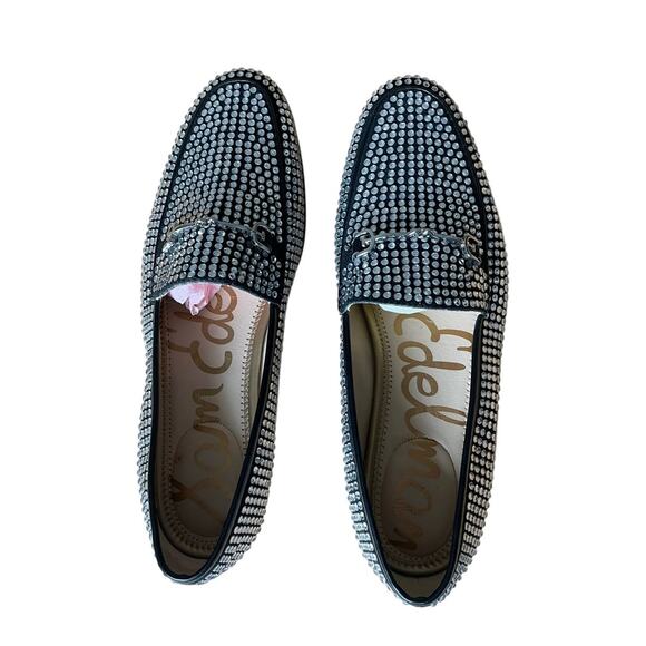 Sam Edelman Loraine Glitz Rhinestone Embellished Loafer Flats Size 9 - Picture 6 of 8